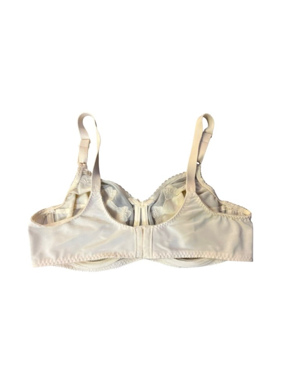 Full Coverage Bali Nude Bra Womens 38C Used Lace Mesh Underwire 0180 - Picture 5 of 13